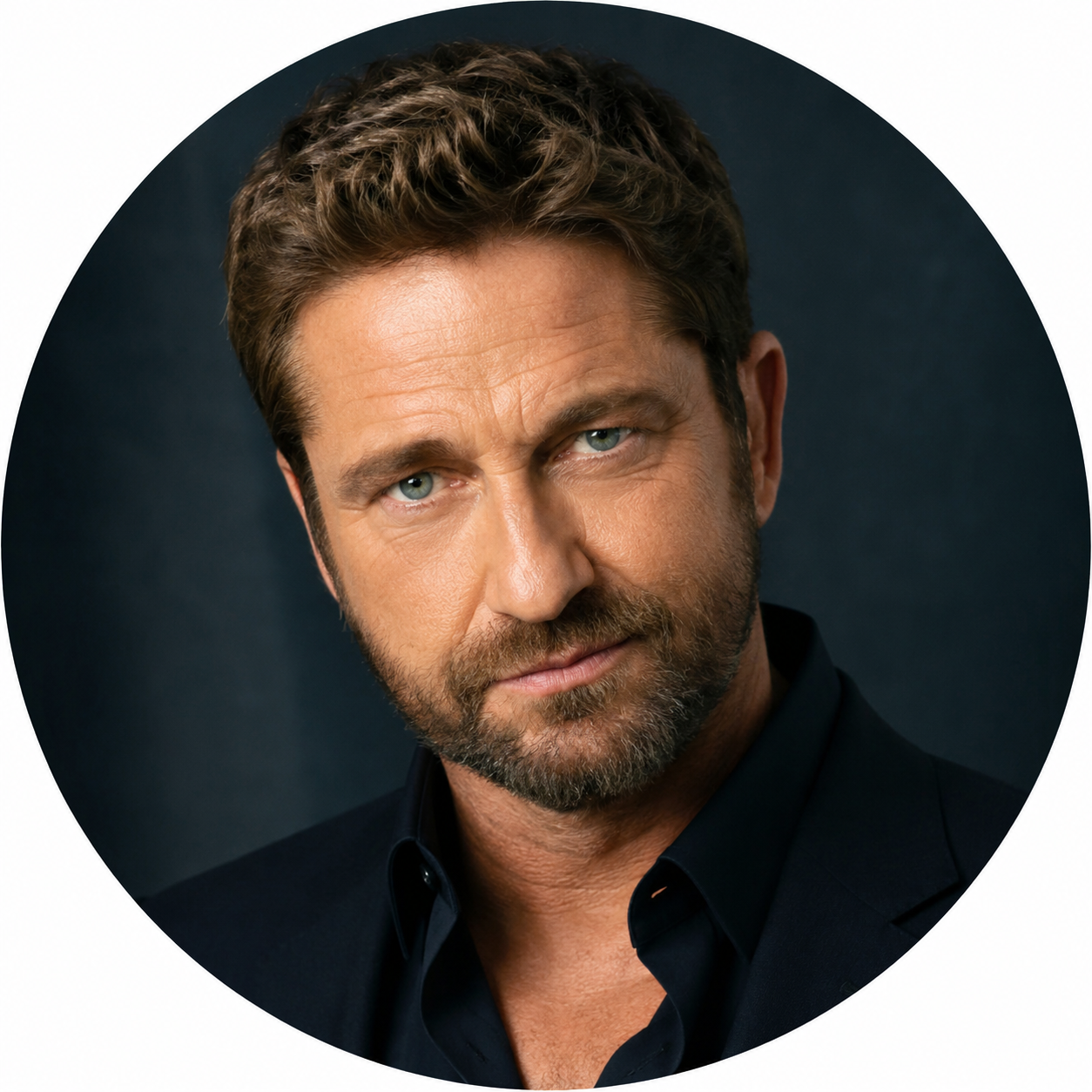 Stylized profile portrait for the website concept
